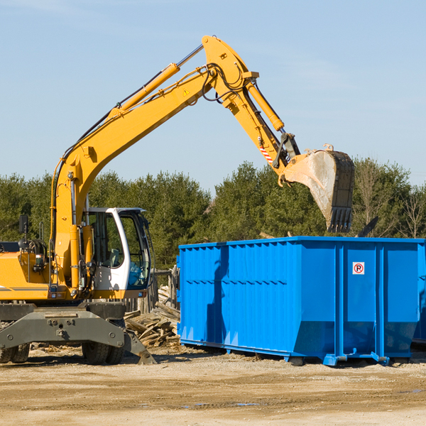 can i request a rental extension for a residential dumpster in Vinson OK